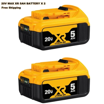 Nový 2 Pack 20V Max XR Li-Ion Batéria 5.0 Ah DCB205-2 pre DeWalt 20V Max Akumulátorové Náradie