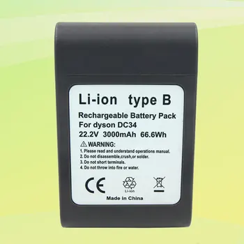 Výmena lítiovej batérie pre Dyson B vysávač, nabíjacia, 22.2 v, 3.0 ah, vhodné pre dc31, dc34, DC35, dc45