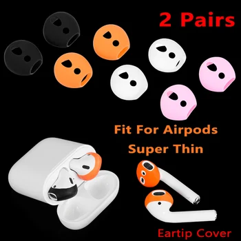 2 páry Pre AirPods Apple EarPods Ultra Tenké Slúchadlá Tipy Proti Sklzu Slúchadlá Mäkké Slúchadlá, Silikónové puzdro Veľkoobchod