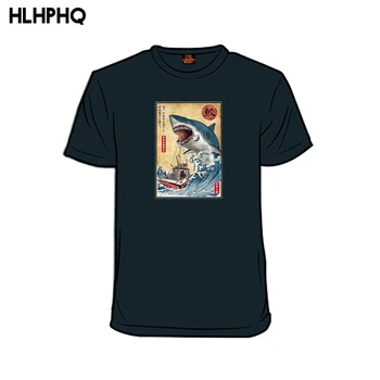 Lov Žralokov V Japonsku Estetické Legrační Karikatúra T Shirt Mužov Streetwear T-shirt Japonské Anime Letné Tričko Top Tees Mužskej Nové