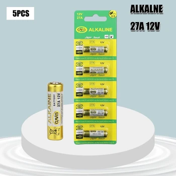 5 KS Nové Suché Alkalické Batérie 27A 12V A27 Na Zvonček Auto alarm, Diaľkové ovládanie G27A MN27 MS27 GP27A A27 L828 V27GA ALK27A A27BP