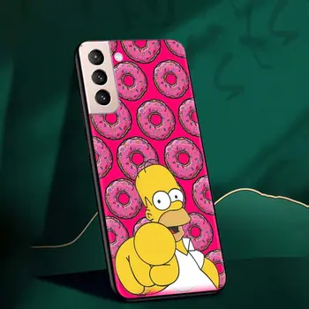 Disney Anime Simpson Prípade Pre Samsung Poznámku 20 Ultra 5G 10 S21 Plus 10 Lite 9 8 S21 FE Silikónové Mäkké Tašky Kryt Coque