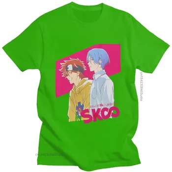 Móda Sk8 Na Langa Japonské Anime Tričko Mužov Hip Hop Camisa Streetwear Krátky Rukáv T-Shirt Harajuku Infinitys Skate T Tričko
