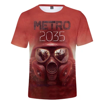 Najpredávanejšie T-Shirt Metro Exodus 3D Tlač T-Shirt Muži Ženy Hra Harajuku Funny T-Shirt Bežné Metro Exodus, T Košele