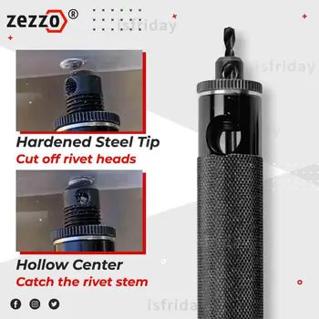 Zezzo® Automatické Nástroje na Nitovanie Set s 2/2.5/3 mm Riveters1/4