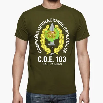 Španielsky Légie RE 103 Las Palmas Mod 2 Špeciálne Operácie Znak T-Shirt. Letné Bavlnené O-výstrihom pánske Tričko Krátky Rukáv Nové