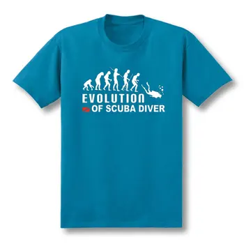 Letné Bavlna Krátky Rukáv T Shirt Vývoj Potápač Ponoriť sa pod Vlajkou Ponoriť Funny T-shirts