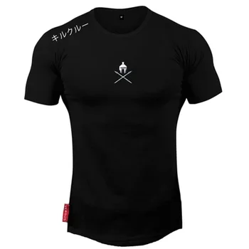 Camiseta masculina de algodão 2020 novo verão roupas esportivas masculinas jogger bežné ao ar livre camiseta masculina da marca