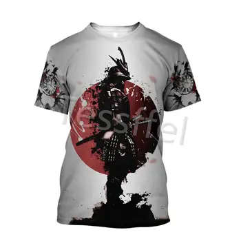 Tessffel Japonsko Samurai 3D Vytlačené Nové Harajuku T-shirt Lete Streetwear Mužov a Žien Top Krátky Rukáv Štýl-7