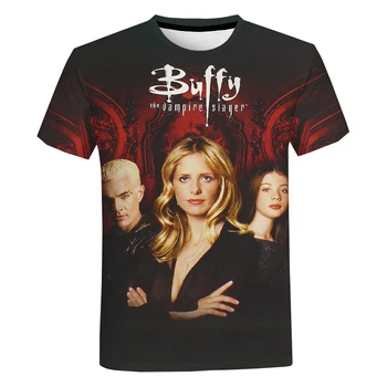Nový Príchod Buffy The Vampire Slayer 3D Print T Shirt Muži Ženy Letné Módy Bežné Krátky Rukáv Hip Hop T Shirt 2XS-5XL