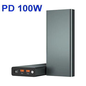 QC3.0 USB Rýchle Nabitie Dual USB C PD Powerbank 100W 60W, 65W Notebook power bank pre Macbook Pro Dell, HP 20000mah 30000mah 40000mah