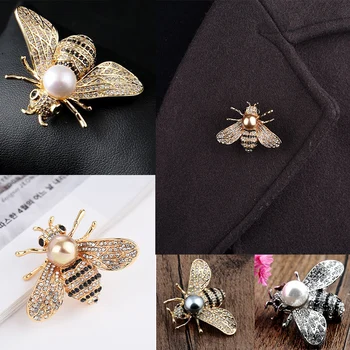 Hmyzu Série Brošňa Ženy Jemné Včielka Brošne Crystal Drahokamu Pin Brošňa Šperky, Darčeky Pre Dievča