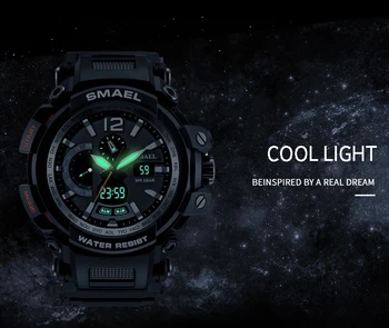 SMAEL Športové Hodinky Mužov 2021 Hodiny Muž LED Digitálne Quartz Náramkové Hodinky pánske Top Značky Luxusné Digitálne-hodinky Relogio Masculino