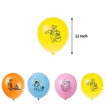 Disney Balóny Nastaviť Medvedík Pú Narodeninovej Party Dekorácie, Detské Sprcha Dekor Deti Strany Medvedík Pú Balloon Air Globos