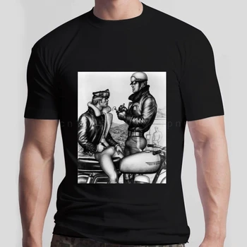 Dizajn Bob Mizer Tom Fínsko Mens T-Shirt Bavlny O Krk 2020 Značku Oblečenia Mužov Vytlačené Módny Dizajn Mcle Tričko