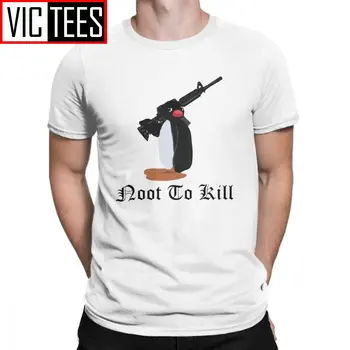 Noot Zabiť Pingu Tričko pánske 100 Bavlny Premium Vintage T-Shirts Penguin Série Meme Deti 80. rokov, 90s Retro Roztomilý Vtipné Tričko