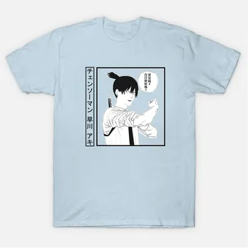 T-Shirt Anime Pár Hayakawa Aki Tee Tričko Nadrozmerná Topy Módne Letné Bežné Pílou Muž Cosplay Krátke Rukáv Top