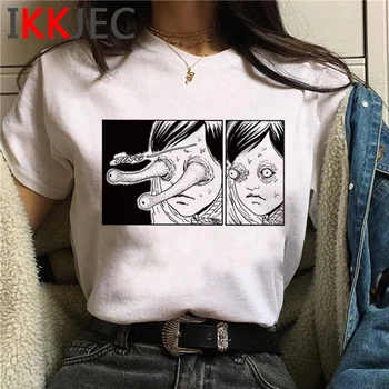 Manga junji ito t-shirt mužov estetické 2021 biele tričko oblečenie top tees harajuku streetwear