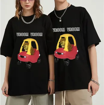 Cheems Auto Cool Tričko Muži Ženy Streetwear Módy Harajuku T-shirt Grafické Lete Bežné Tričko Hip Hop Top Tees Unisex