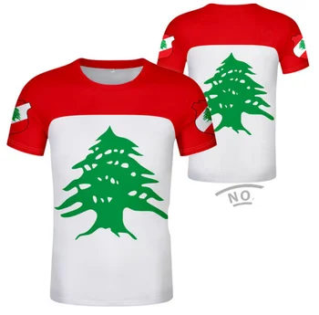 LIBANON t shirt diy zadarmo vlastné meno počet lbn t-shirt národ príznak lb republiky arabčina arabských libanonskej krajiny tlač fotografií oblečenie