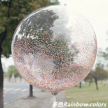 Jeden Obrovský Balón Rainbow Farebné Bubliny Balón Narodeninovej Party Svadobné Dekorácie Balón Deti Hračka BoBo Balón
