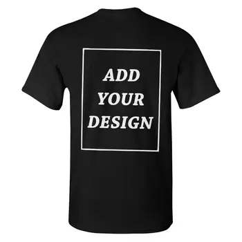 Pridajte Svoj Dizajn Tričko Tlač 100 Bavlna T-Shirt Nadrozmerná Letné Tričko Pánske