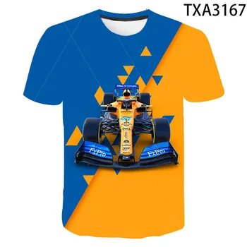 2021 lete nových mužov a žien-krátke rukávy bežné T-shirt Formula 1 3D tlač oblečenie Modernej Mestskej Módy
