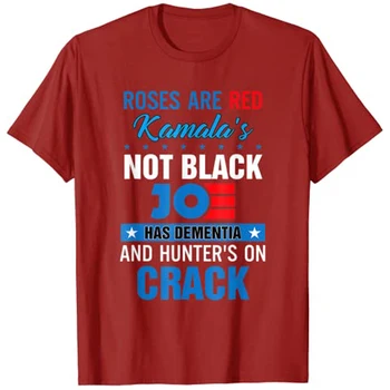 Biden Ruže Sú Červené Kamalas Nie Je Čierna Joe T-Shirt Zábavné Politický Vtip Tee Topy Mužov Oblečenie
