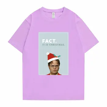 Michael Scott Pocta Úrad Vianočný Darček T-shirt Tv Seriál Dwight SchruteJim Tričko Lete Mužov Tees Ženy Zábavné Tričká