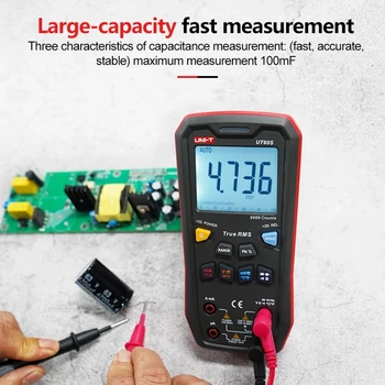 JEDNOTKA Digitálnej Smart Multimeter UT60S UT60BT 1000V AC DC Voltmeter Ammeter True RMS Frekvenčný Meter Kondenzátor Teplota Tester