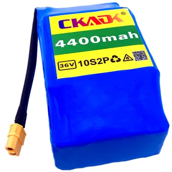 18650 batériu CKADK 10s2p 36V Li ion nabíjateľná batéria 4400mah 4.4 ah jeden cyklus napätie Hover Board batérie