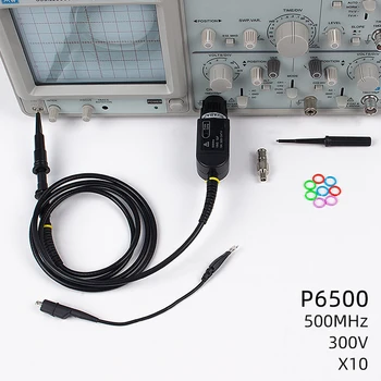 P6500 P6100 Osciloskop Sonda Vydržať Napätí 300V 100MHz Útlm Pomer X1 a X10 Pásma 500 mhz osciloskop ihly tip