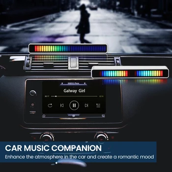 SUNYIMA LED RGB Sound Control App Riadenie Vyzdvihnúť Hlasom Aktivovaný Rytmus Svetlá Farba Okolia Auto Strany Bar Svietidlá Spektrum