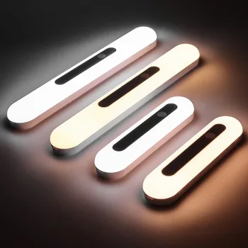 18 cm/30 cm Pod Skrinku Svetlo LED Senzor Pohybu Svetelný USB Nabíjateľné Nočné Svetlo LED Lampy, Skrine, Kuchyne, Spálne, Skrine