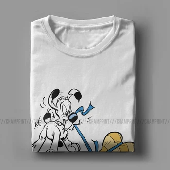 Pánske Asterix A Obelix V Mori T Shirt Getafix francúzsky Cartoon Dogmatix Bavlna Topy Krátke Sleeve Tee Tričko Dospelých T-Shirts