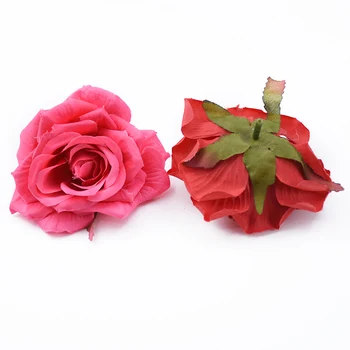 6 Kusov Hodváb Ruže Hlavu Lacné Falošné Kvety pre Scrapbooking Vianočné Dekorácie pre Domov Svadobné Svadobné Doplnky Odbavenie