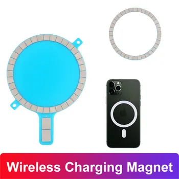 2 ks Bezdrôtové Nabíjanie Magnet Pre iPhone 12 Mini 12 11 Pro Max XS XR 8 Mobilný Telefón Prípade Silného Magnetického Zadný Kryt