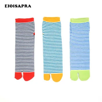 [EIOISAPRA]1 Pár Žien Prekladané Bavlna Prst Ponožky Čistý Dvoma Prstami Priedušné, Absorbujú Pot Teplejšie Elastické Ponožky 3 farby 35-43