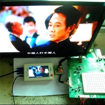 Úradný TV160 LVDS Zase VGA Converter Podporuje CRT Kvapaliny TV Displej Doske Tester Nástroj + 5 Adaptér Lietadlá Napájací Adaptér