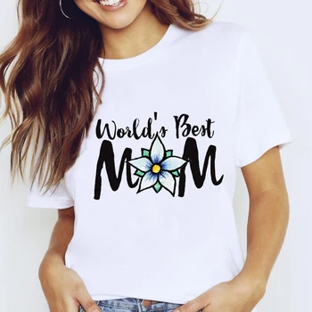 Ženy Krásne Rodinná Šťastný Cartoon Trend 90. rokov, Mama Matka, Mama 2021 Lady Šaty, Topy Tees Oblečenie Tlač Sladké Tričko T-Shirt