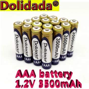 Nové 1.2 V AA batérie 5200mAh AAA batéria 3500mAh Ni-MH Dobíjacie aa Batéria Pre elektrický holiaci strojček, rádio, gamepad a viac.
