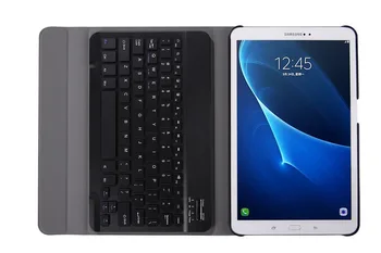 Bluetooth Klávesnicu, obal Pre Samsung Galaxy Tab A A6 10.1 2016 SM-T580 Držiak na Smart PU Kožené Plný Kryt Pre Samsung T580 Prípade