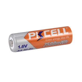2 ks PKCELL aa NIZHI Nabíjateľná Batéria nizhi AA 2500mWh nizn 1,6 V nabitý 1 Transparentné Batérie puzdro Pre Skladovanie Batérií