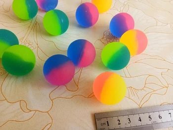 30 mm elastické loptu tlače kriticky matné gumy Vianočný darček hračky pre deti Mix farieb shipmen 5 ks