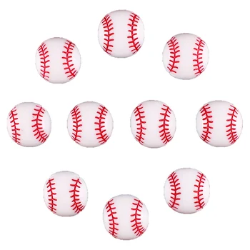 Veľa 50pcs Šport Baseball Živice 3D Flatback Scrapbooking Vlasy Luk Centrum Remesiel Embellishment Flatback Charms Cabachons