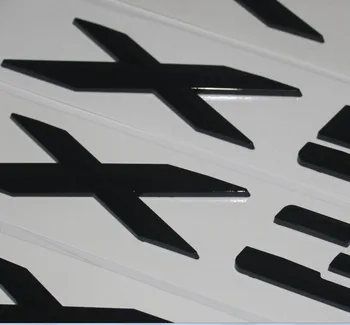Lesklý Čierny ABS Počet Písmen Slová Kufri Odznak Odznaky Znak Emblémy pre BMW X1 X3 X4 X5 X6 Z4 GT