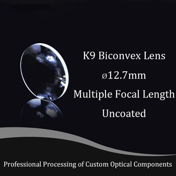 K9 materiál, optické sklo dvojité konvexné šošovky so zameraním a kondenzačný vysokou presnosťou D12.7mm