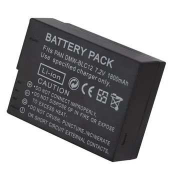 7.2 V DMW-BLC12 Náhradná Batéria + LCD USB Nabíjačka pre Panasonic FZ1000 FZ200 FZ300 G5 G6 G7 GH2 BLC12 1800mAh Fotoaparát kontakty batérie