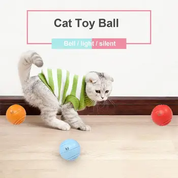 Vtipné Mačky, Hračky Loptu Interaktívne Rozsvieti Loptu S Bell Ball A Duté Loptu Tvorivé Jasné Vzdelávanie Hrať Hru Na Mačku Mačiatko