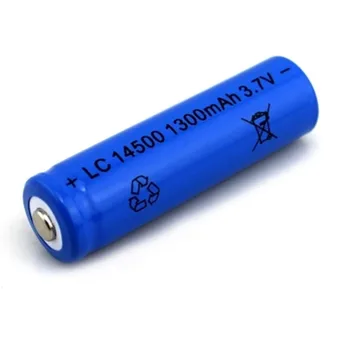 10pcs/veľa Veľkú kapacitu, 3,7 V 1300mAh nabíjateľná batéria 14500 lítium-iónová nabíjateľná batéria pre baterku batérie